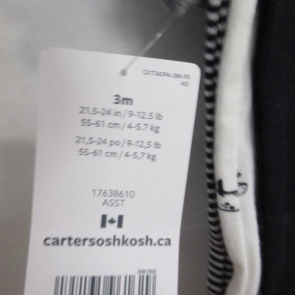 CARTER'S, 3 months, babysoft cotton, bodysuit set - Picture 8 of 10